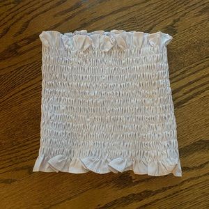 White cropped tube top size small